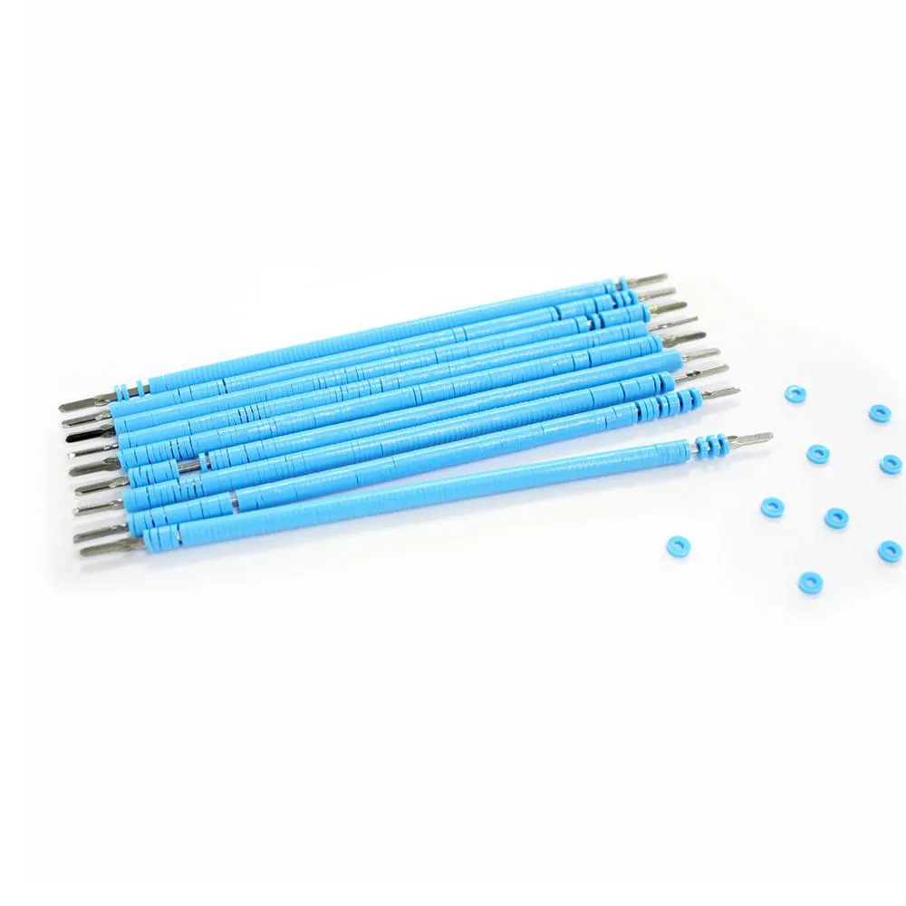 ELáSTICO ORTODôNTICO LIGADURA BENGALINHA 1000UN. MORELLI Azul Bebê