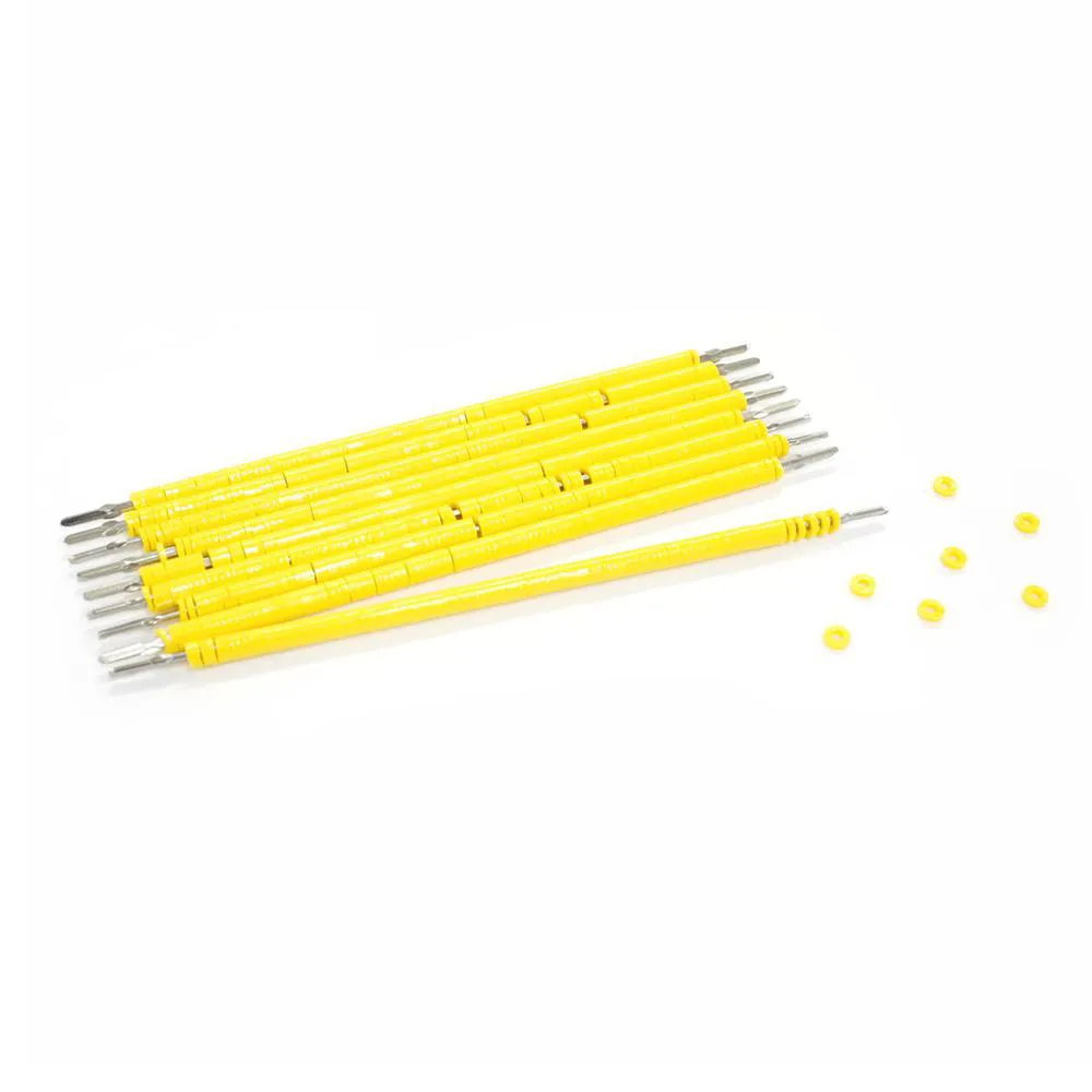 ELáSTICO ORTODôNTICO LIGADURA BENGALINHA 1000UN. MORELLI Amarelo