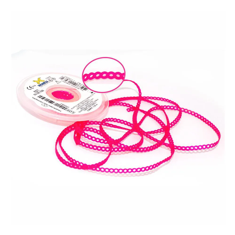 ELáSTICO ORTODôNTICO CORRENTE CURTO 1,5 METROS MORELLI Pink Cristal