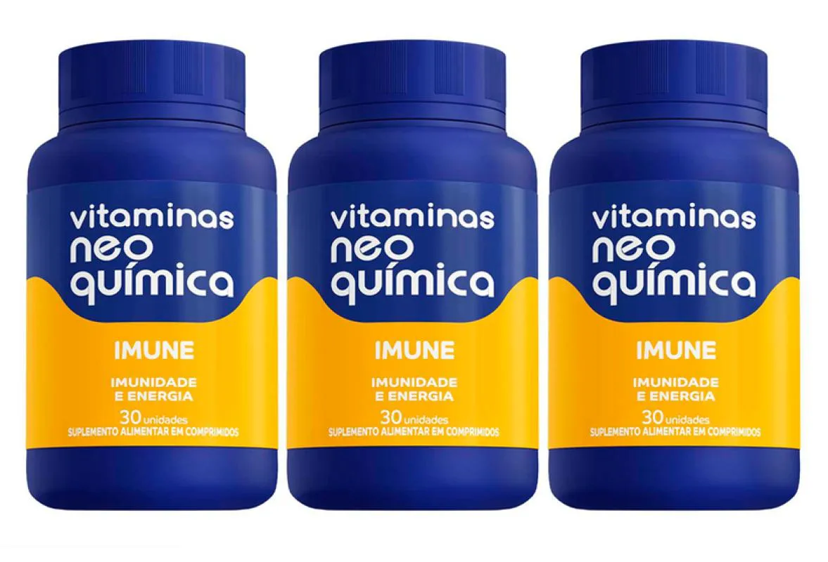 KIT 3 VITAMINA IMUNE 30 CáPSULAS - NEO QUIMICA