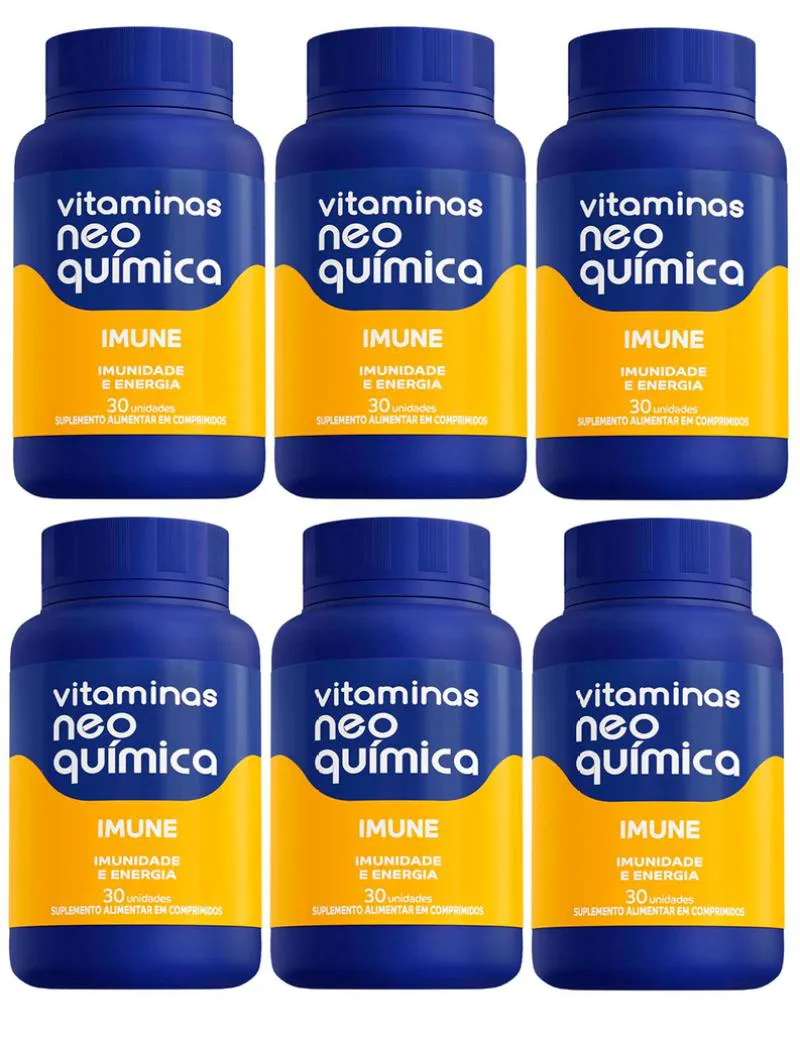 KIT 6 VITAMINA IMUNE 30 CáPSULAS - NEO QUIMICA