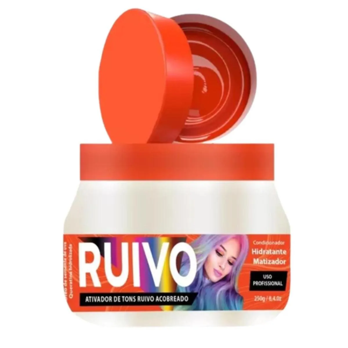 MASCARA MATIZADORA RUIVO INTENSO COBRE 250G JUZY COSMéTICOS