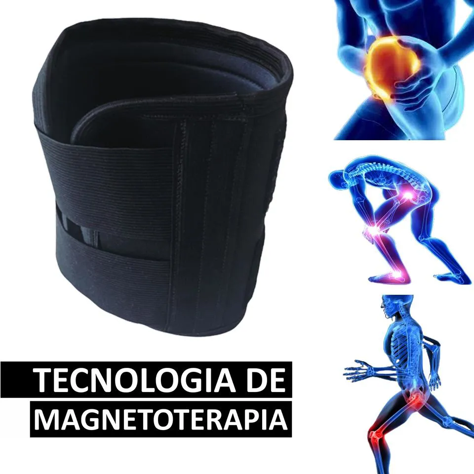 JOELHEIRA MAGNéTICA ORTOPEDICA DE COMPRESSãO AJUSTáVEL AOYAMA