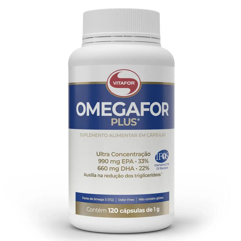 ÔMEGAFOR PLUS 120 CAPS VITAFOR - ÔMEGA 3 ULTRA CONCENTRAçãO