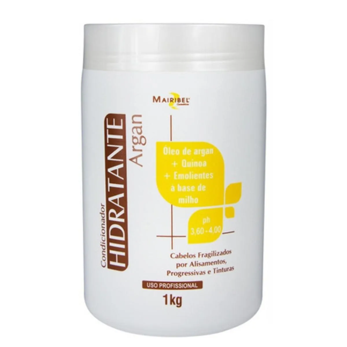 CONDICIONADOR HIDRATANTE COM ÓLEO DE ARGAN MAIRIBEL 1KG