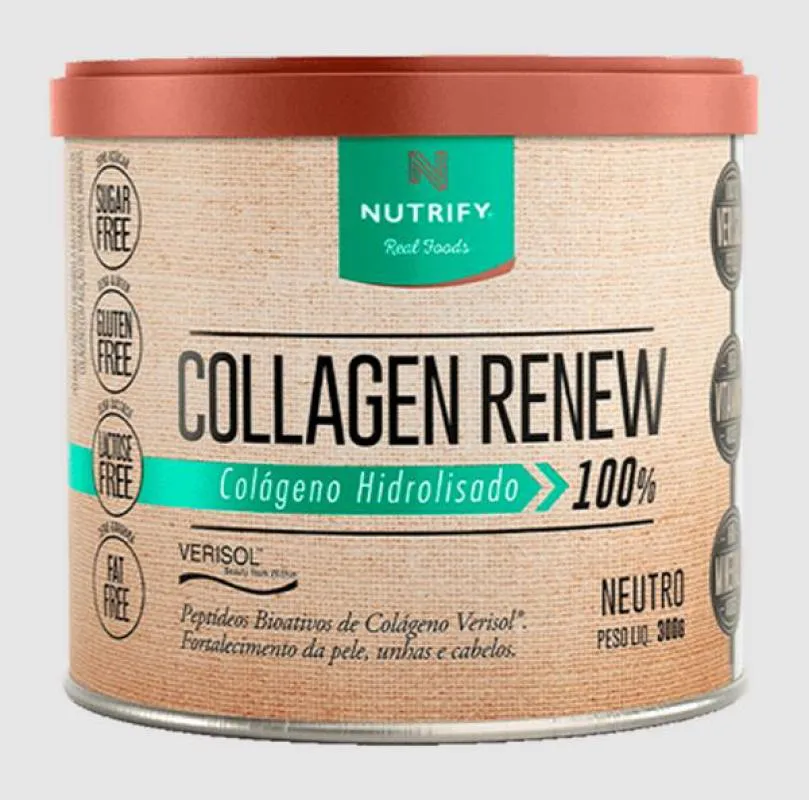 COLLAGENO RENEW 300 GRAMAS SEM SABOR NUTRIFY