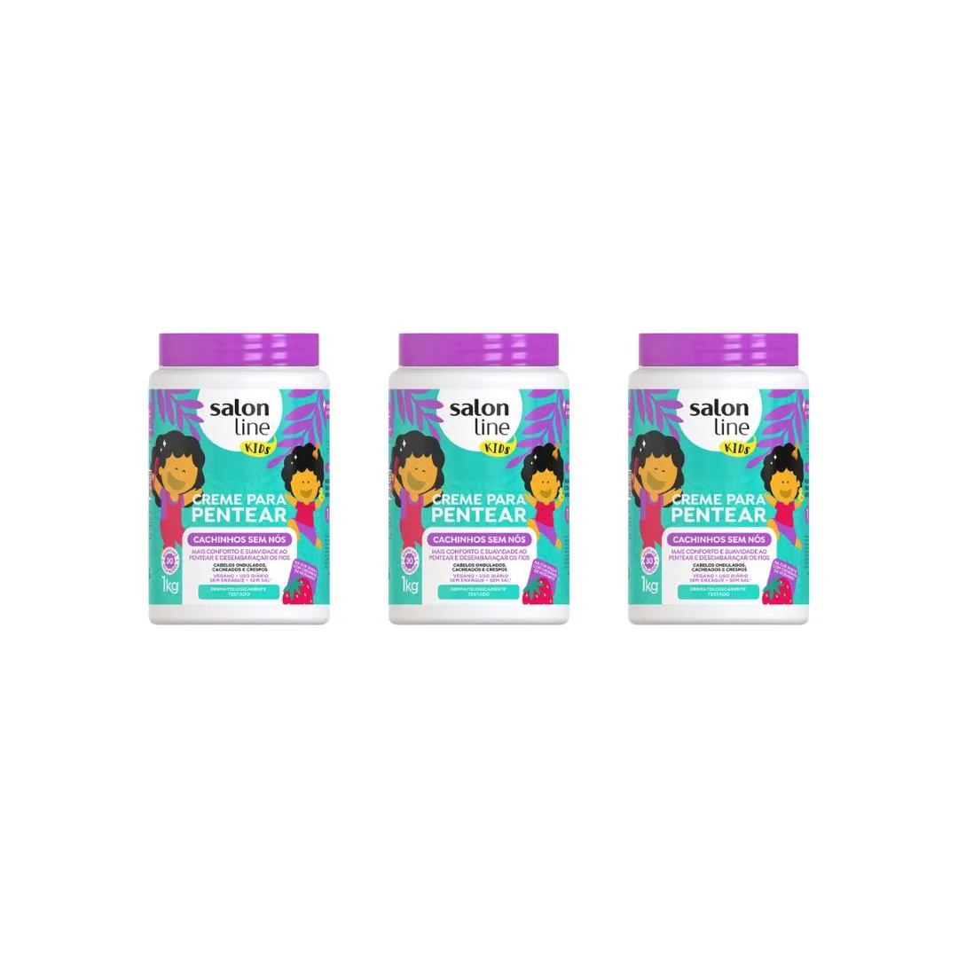 CREME P/ PENTEAR SALON LINE 1KG KIDS CACHINHOS SEM NóS - 3UN