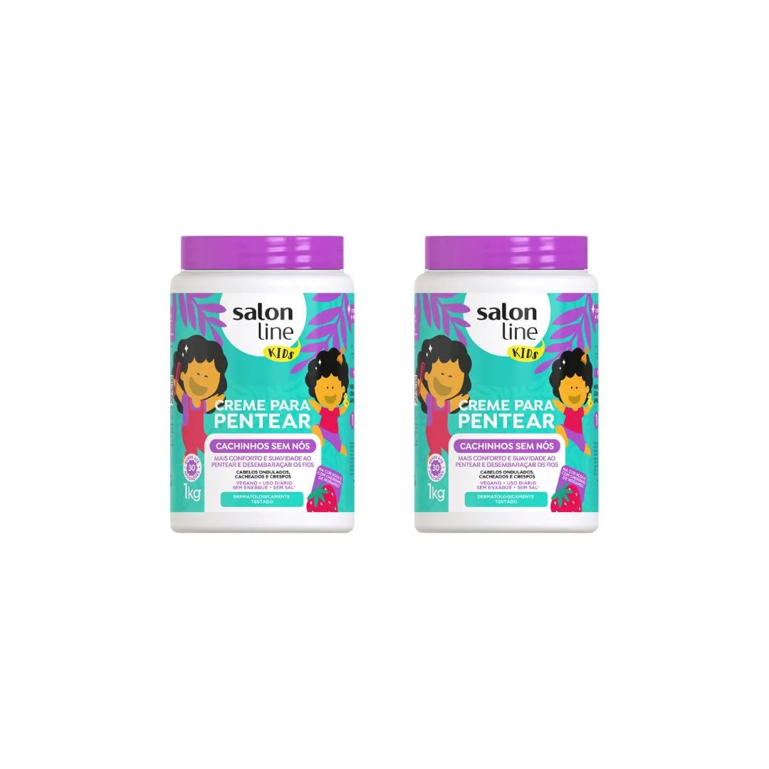 CREME P/ PENTEAR SALON LINE 1KG KIDS CACHINHOS SEM NóS - 2UN