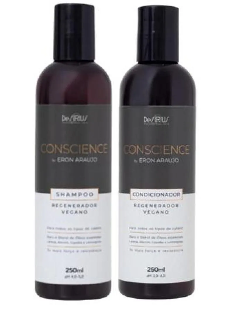 DESCRIçãO KIT SHAMPOO + CONDICIONADOR CONSCIENCE DE SíRIUS 250ML