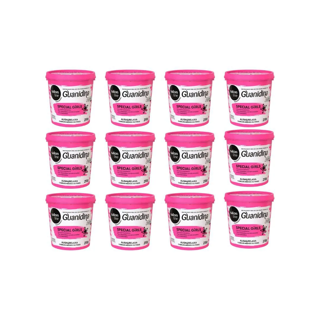 RELAXANTE SALON LINE GUANIDINA GIRLS 218G - KIT C/12UN