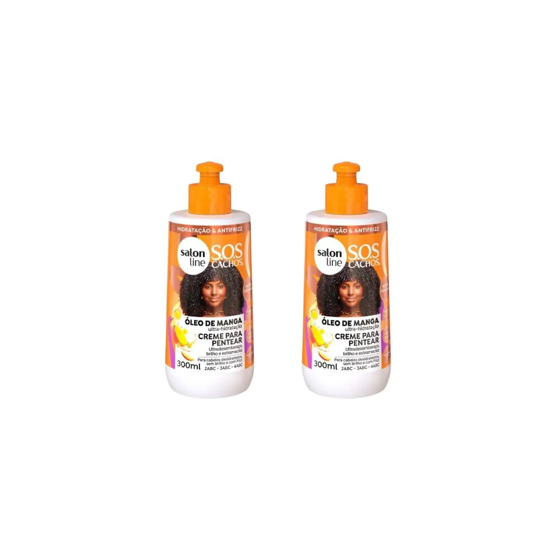 CREME PARA PENTEAR SALON LINE 300ML SOS OLEO MANGA TRAD- 2UN
