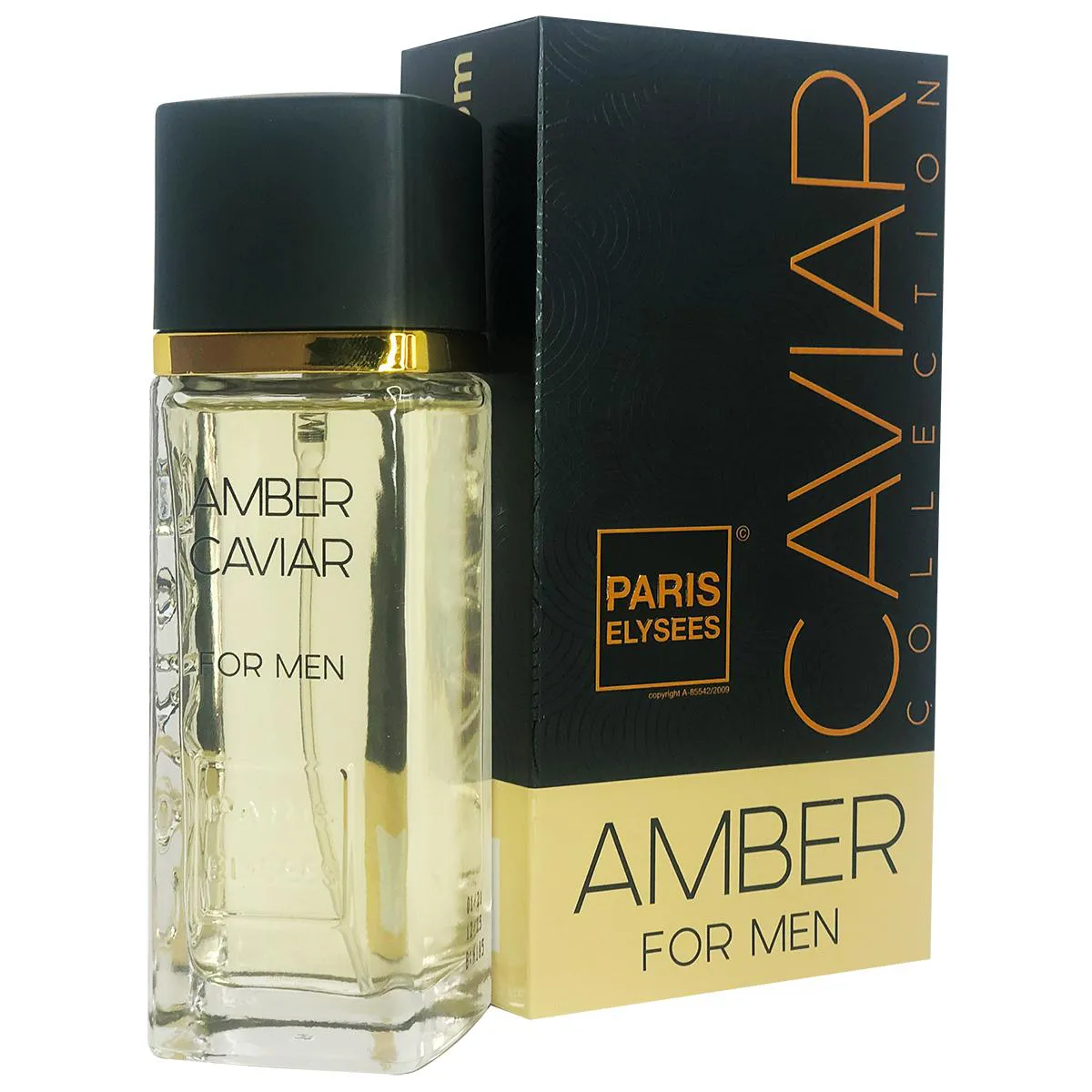 PERFUME AMBER CAVIAR MASCULINO EAU DE TOILETTE 100 ML PARIS ELYSEES 100ml