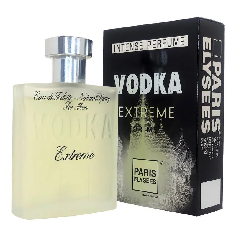 PERFUME VODKA EXTREME MASCULINO EAU DE TOILETTE 100 ML PARIS ELYSEES 100ml