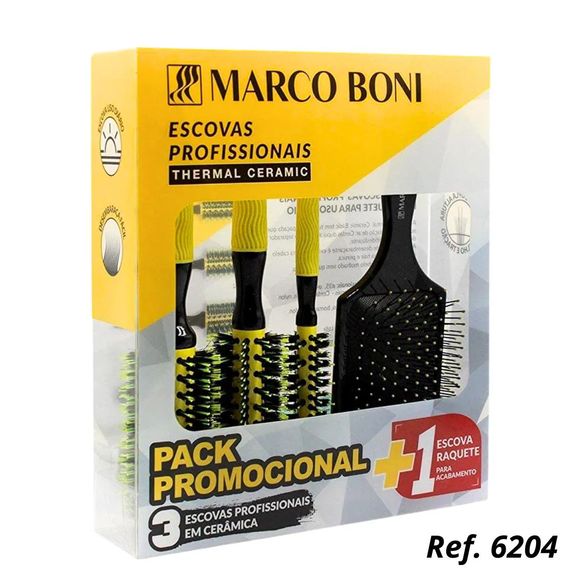 KIT ESCOVAS PROFISSIONAIS MARCO BONI