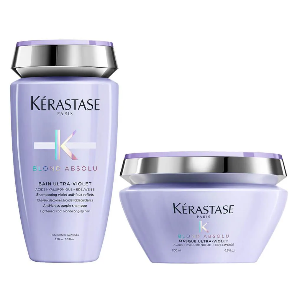 KIT KéRASTASE BLOND ABSOLU BAIN ULTRA-VIOLET 250ML + MáSCARA ULTRA-VIOLET 200G