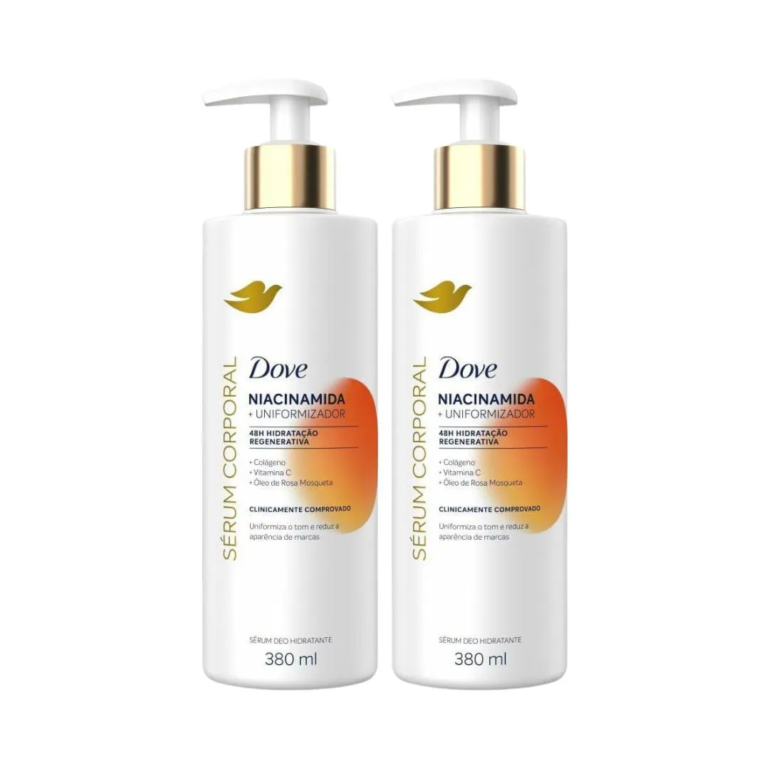 KIT COM 2 SéRUM CORPORAL NIACINAMIDA DOVE 380ML – UNILEVER
