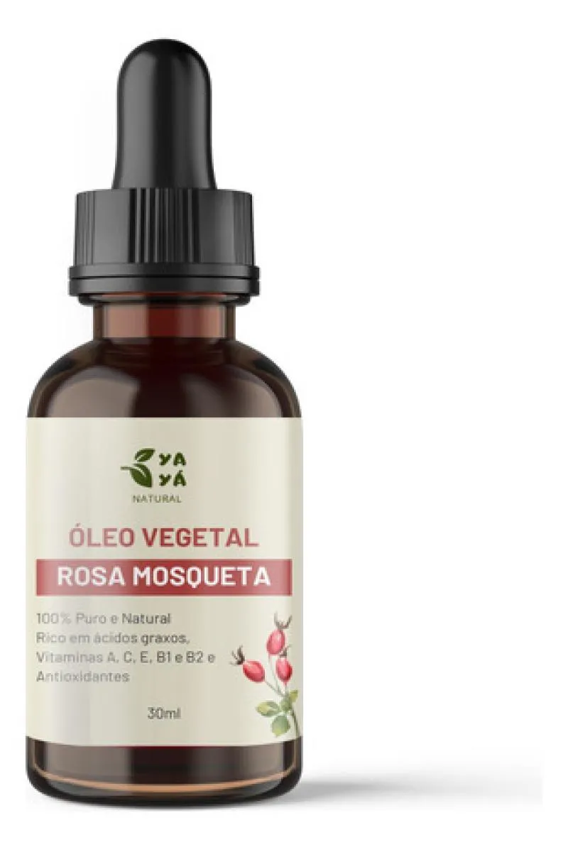 ÓLEO ROSA MOSQUETA 100% PURO, 30ML - YAYá NATURAL