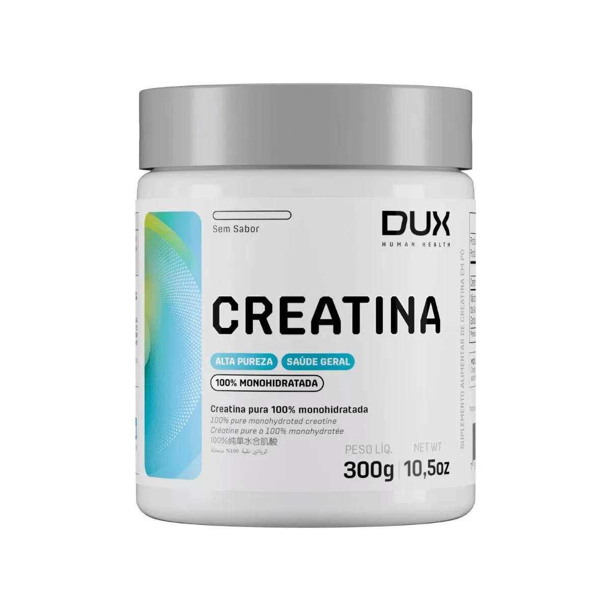 CREATINA 100% MONOHIDRATADA ALTA PUREZA 300G DUX NUTRITION