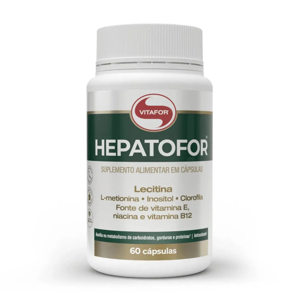 HEPATOFOR VITAMINAS E, B3 E B12 NIACINA 60 CáPSULAS VITAFOR