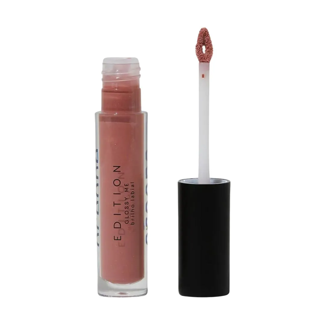 BRILHO LABIAL NUDE GLOSSY ME SHIMMER BROWN - OCéANE EDITION