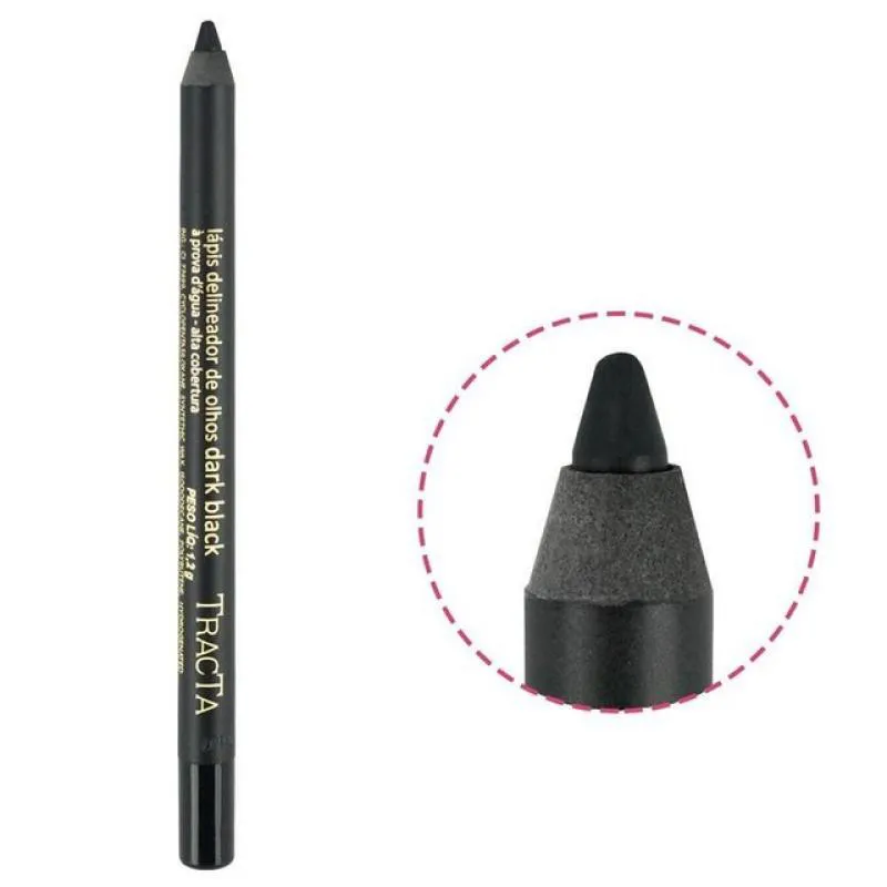 LáPIS DELINEADOR PARA OLHOS - CARBON BLACK - TRACTA