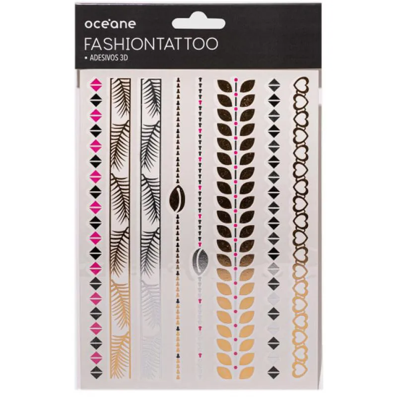 TATUAGEM TEMPORáRIA FASHION TATTOO - FT8 - OCéANE