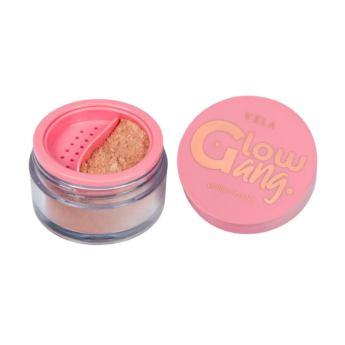 Pó ILUMINADOR GLOW GANG - COR 03 ROCKET GLOW - VIZZELA