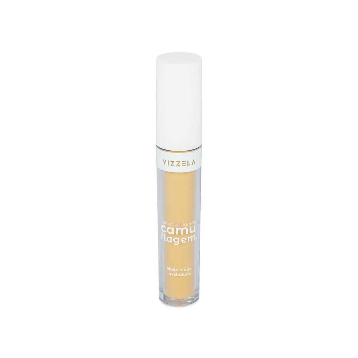 CORRETIVO LíQUIDO MATTE - CAMUFLAGEM AMARELO - VIZZELA