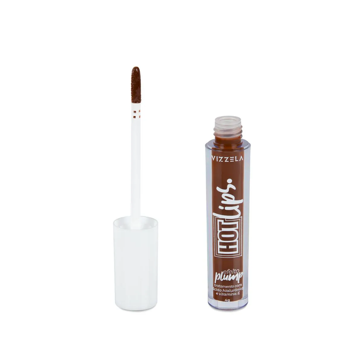 GLOSS LABIAL HOT LIPS BROWN - VIZZELA