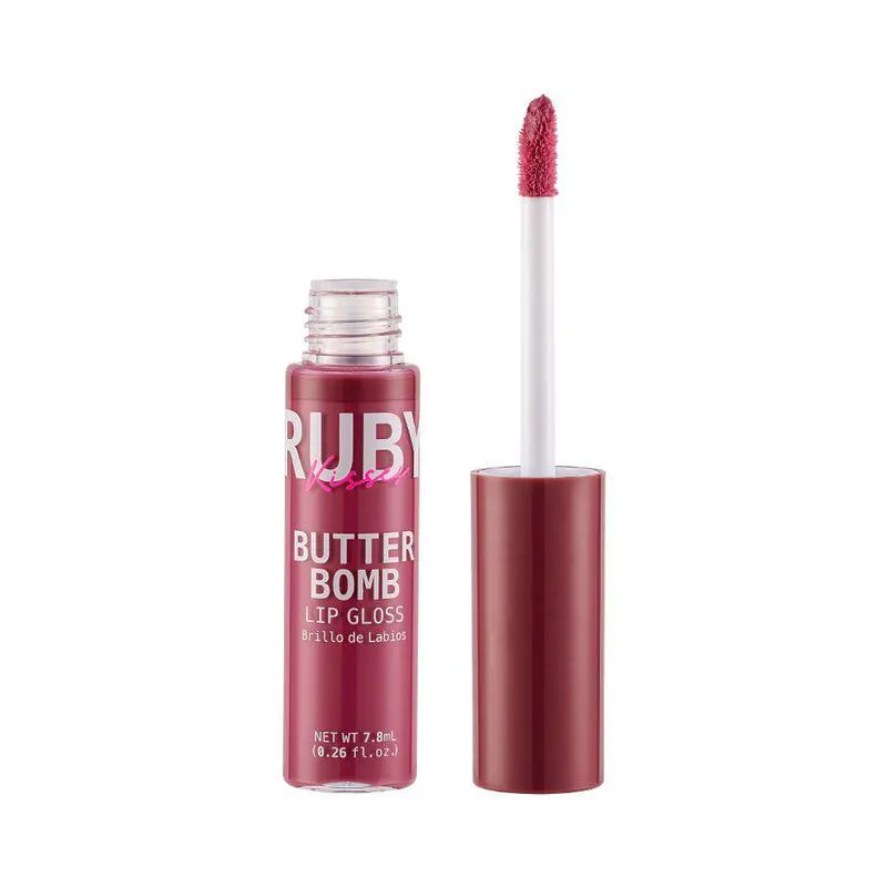BUTTER BOMB GLOSS LABIAL - BLUSHING - RUBY KISSES