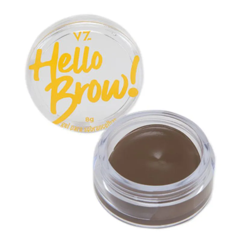 GEL PARA SOBRANCELHAS HELLO BROW - MARROM CLARO - VIZZELA