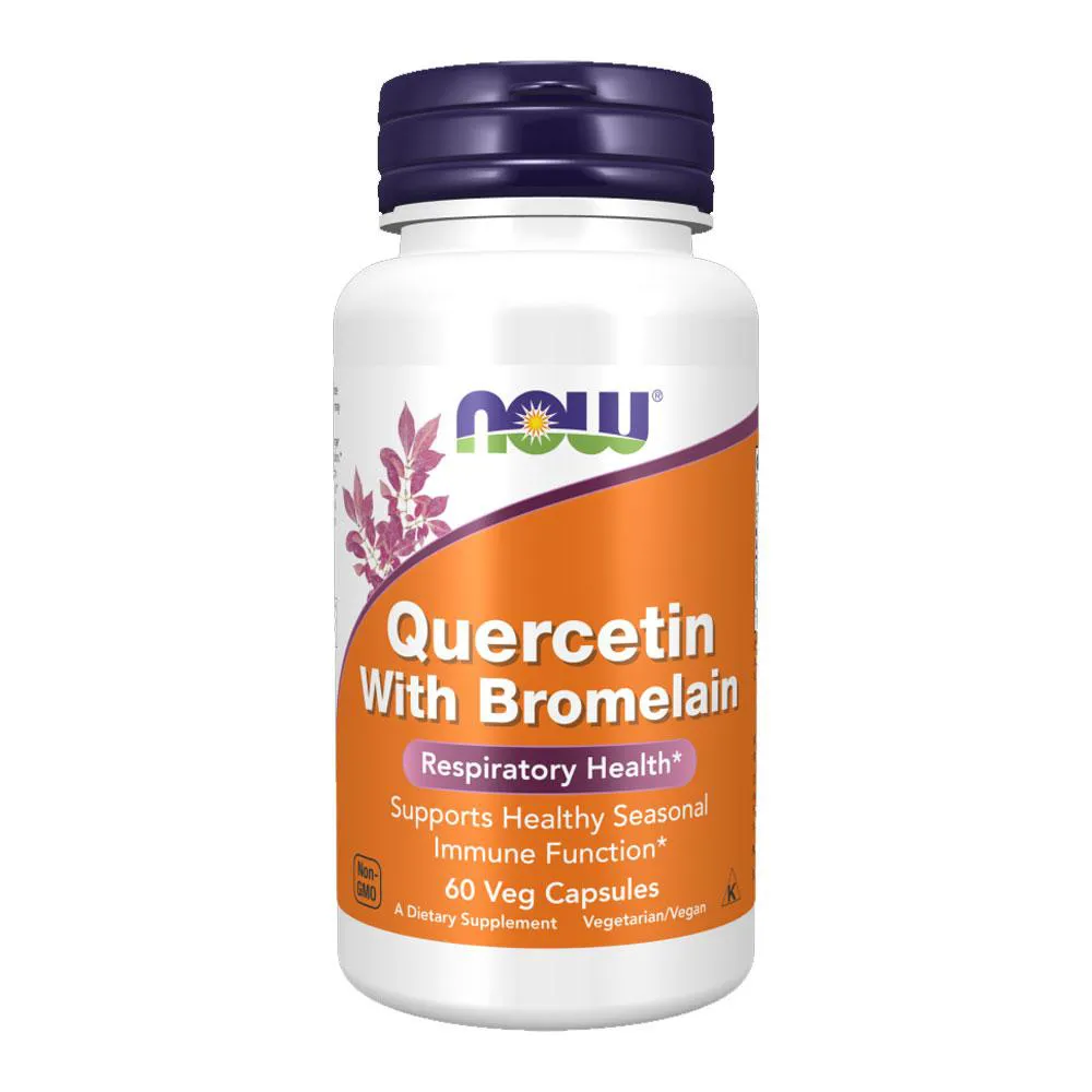 800MG + BROMELAíNA NOW FOODS 60CáPS IMPORTADO