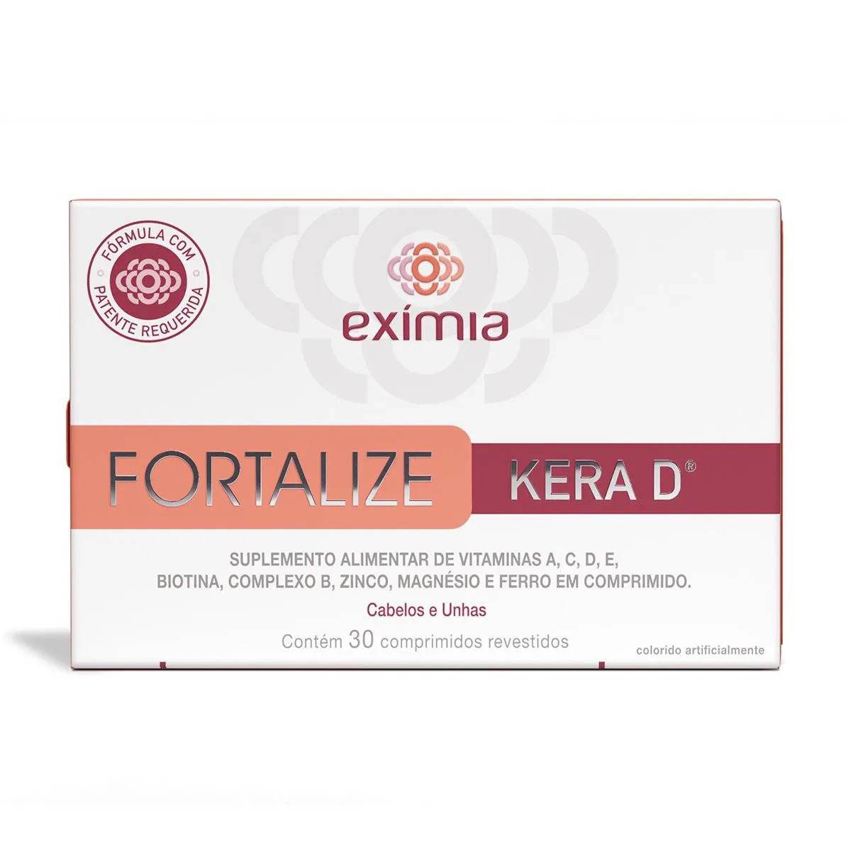 Suplemento Vitamínico Exímia Fortalize Kera D - 30 Comprimidos