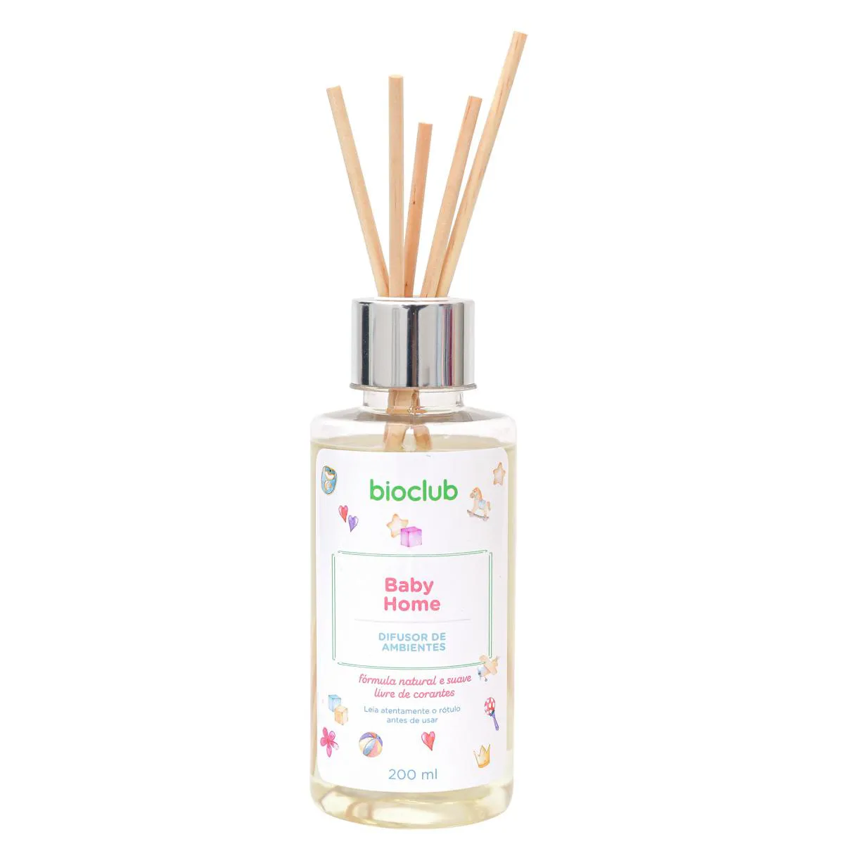 DIFUSOR DE AMBIENTES COM 5 BASTõES - BABY HOME BIOCLUB® 200ML