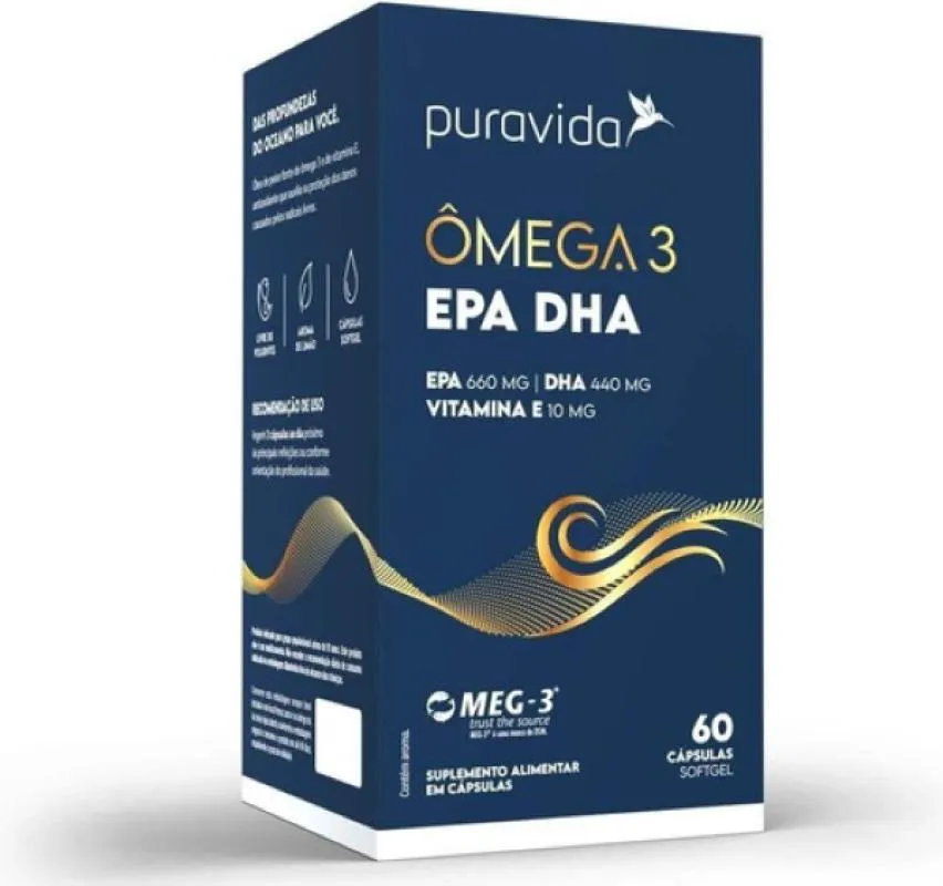 ÔMEGA 3 EPA DHA- VIT. E- 1.411MG DE ÔMEGA 3- 60 SOFTGEL