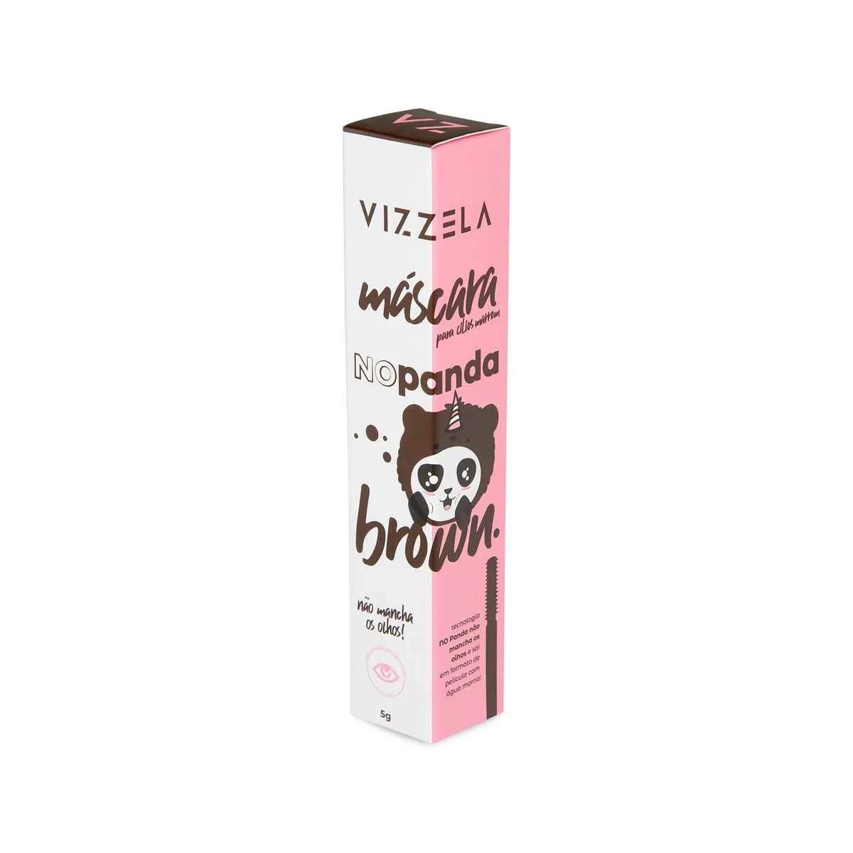 MáSCARA PARA CíLIOS NO PANDA BROWN - MARROM -  VIZZELA