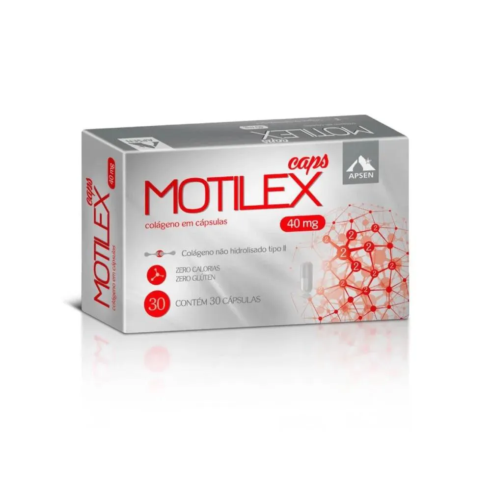 VITAMINA MOTILEX 40MG COLáGENO TIPO II 60 CAPSULA - APSEN