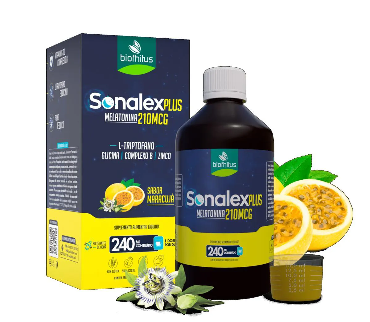 SUPLEMENTO SONALEX PLUS MELATONINA 210MCG 240ML - BIOFHITUS