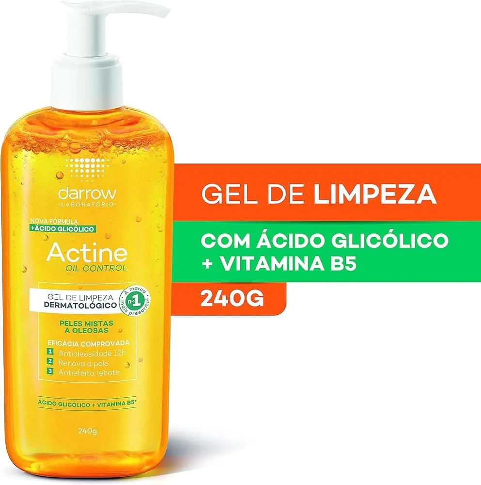 GEL DE LIMPEZA DERMATOLóGICO ACTINE CONTROL 240G - DARROW