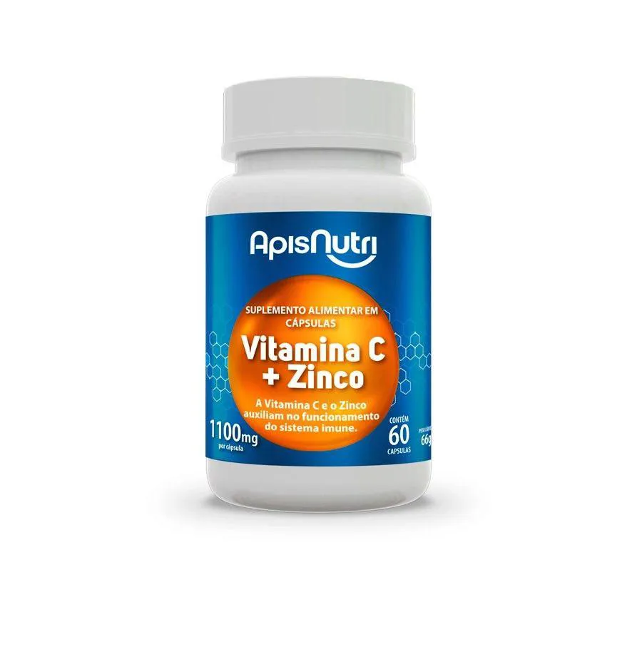 VITAMINA C + ZINCO 1100MG (60 CAPS) - PADRãO: ÚNICO