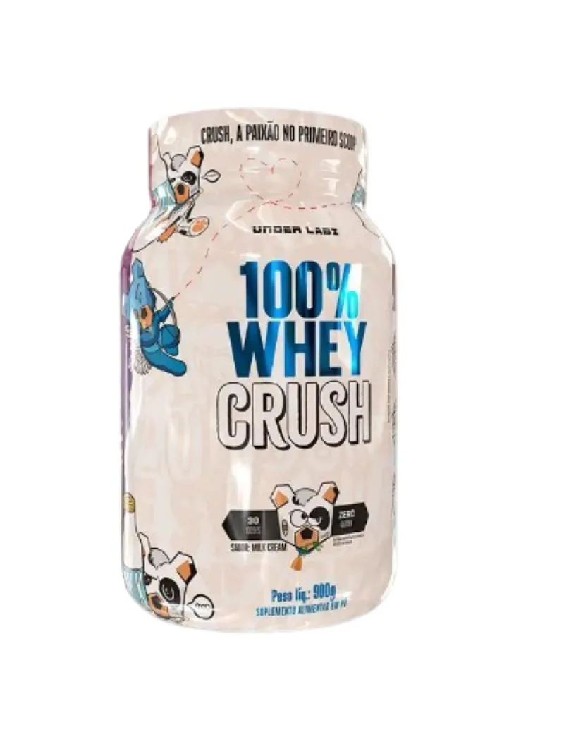 100% WHEY CRUSH 900G COM COENZIMA Q10 - UNDER LABZ Milk