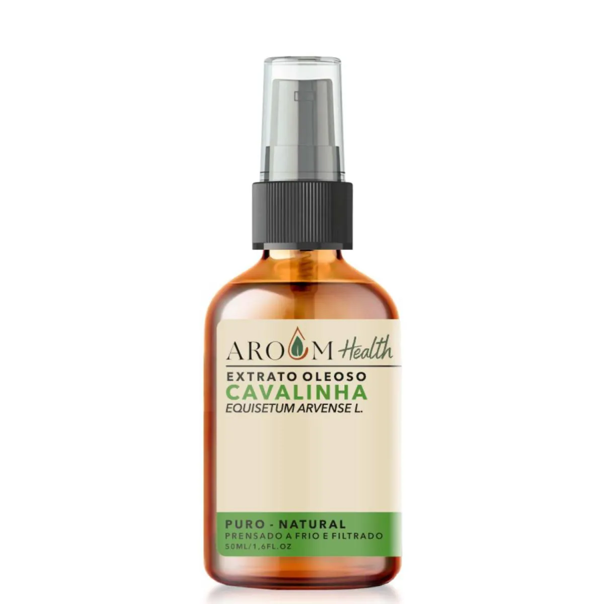 ÓLEO VEGETAL DE CAVALINHA 100% PURO NATURAL - 50 ML AROOM HEALTH