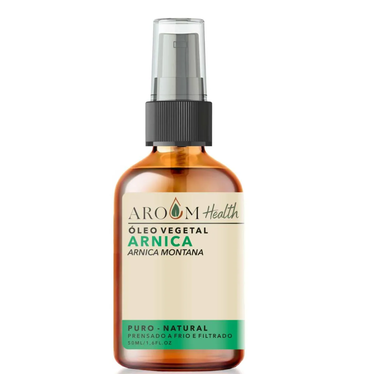 ÓLEO VEGETAL DE ARNICA MONTANA 100% PURO NATURAL - 50  ML AROOM HEALTH