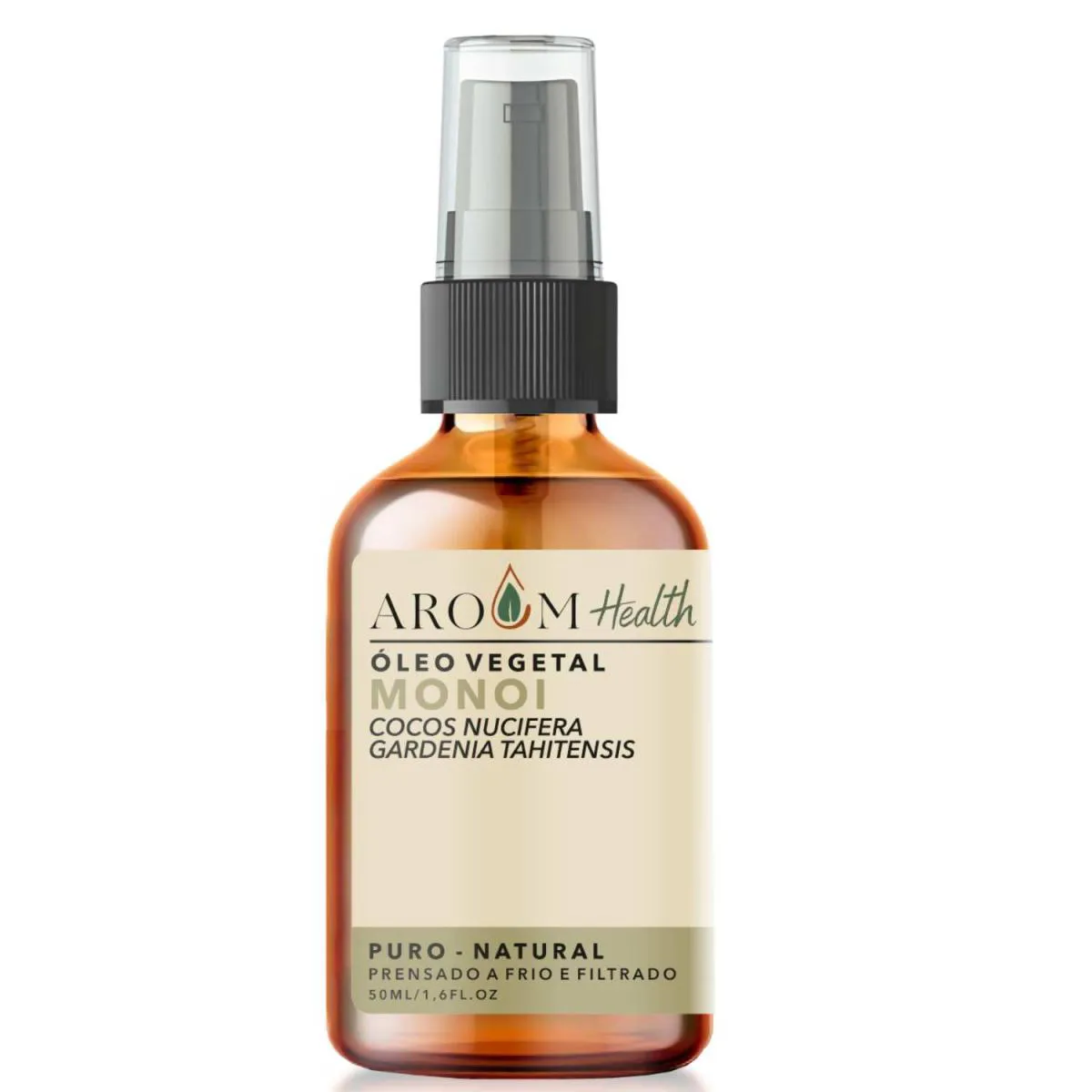 ÓLEO VEGETAL DE MONOI TAHITI 100% PURO NATURAL - 50 ML AROOM HEALTH
