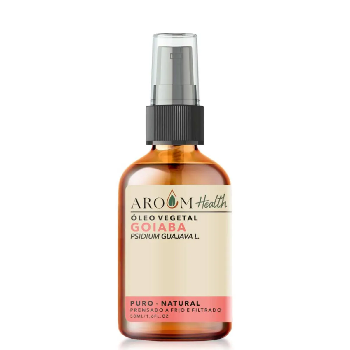 ÓLEO VEGETAL DE GOIABA 100% PURO NATURAL - 50 ML AROOM HEALTH