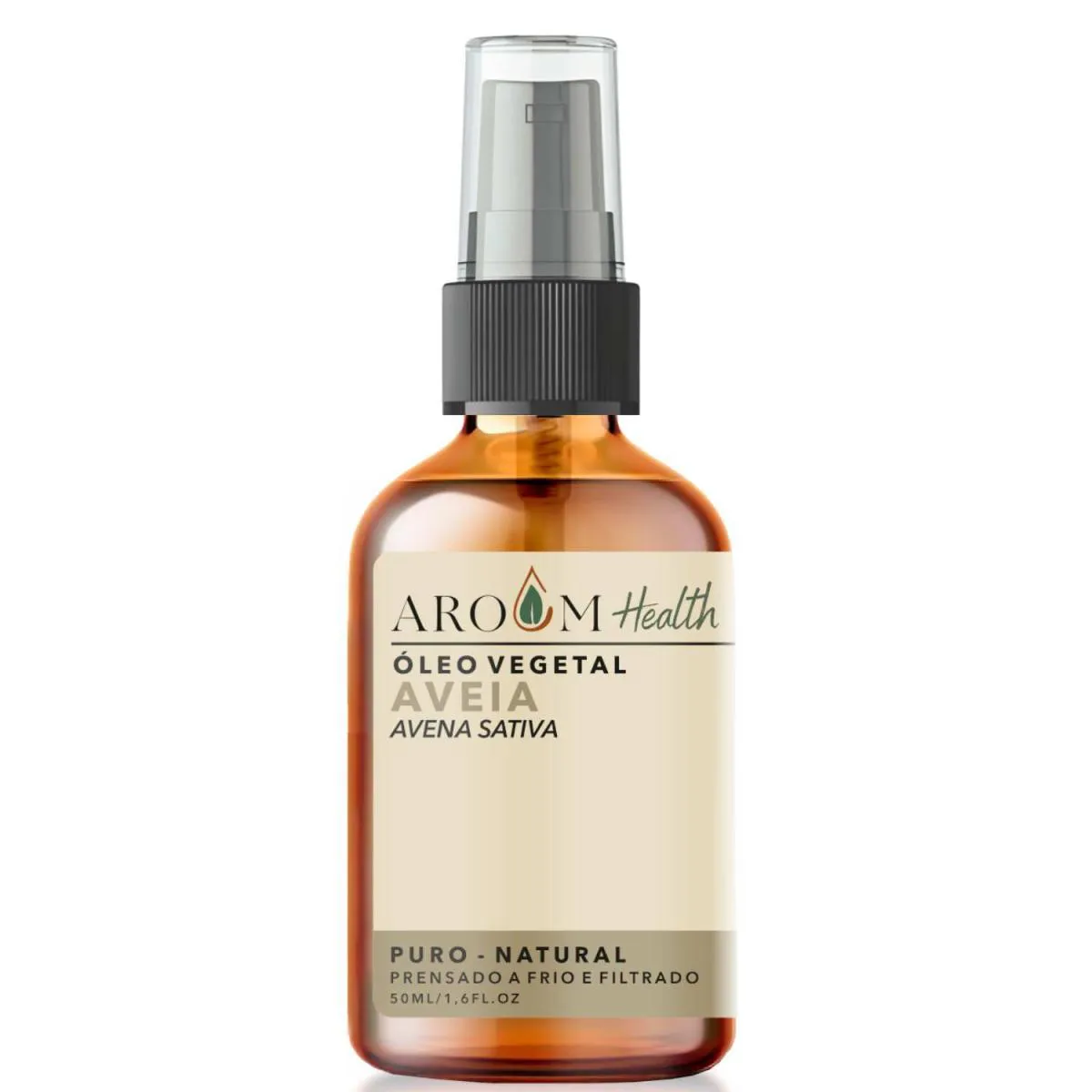 ÓLEO VEGETAL DE AVEIA 100% PURO NATURAL CABELO E PELE -50 ML AROOM HEALTH