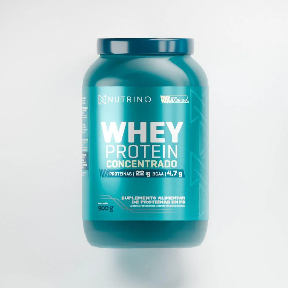 WHEY PROTEIN CONCENTRADO 900G SABOR:BAUNILHA