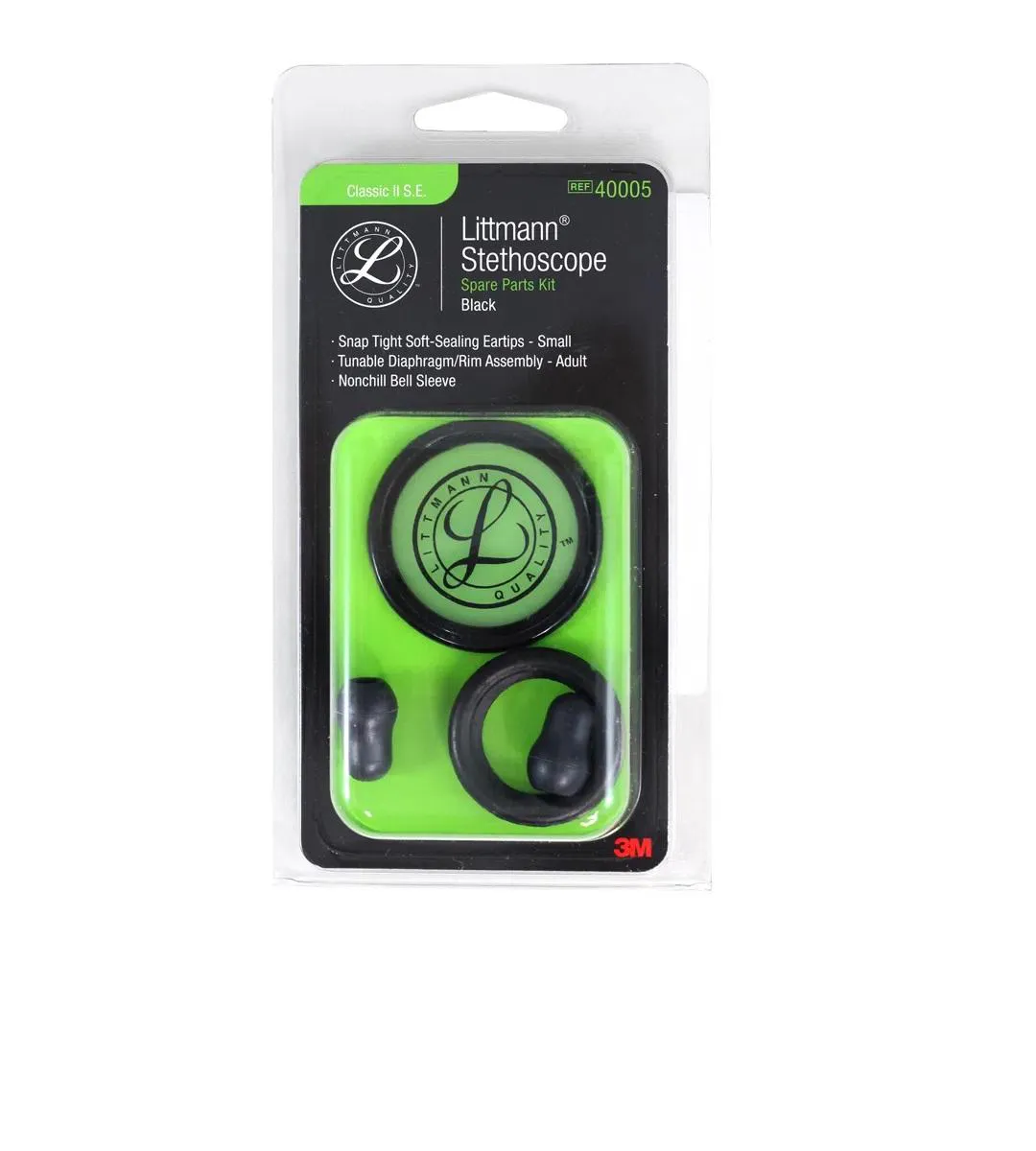KIT REPARO ESTETOSCóPIO 3M™ LITTMANN® CLASSIC II 40005 PRETO