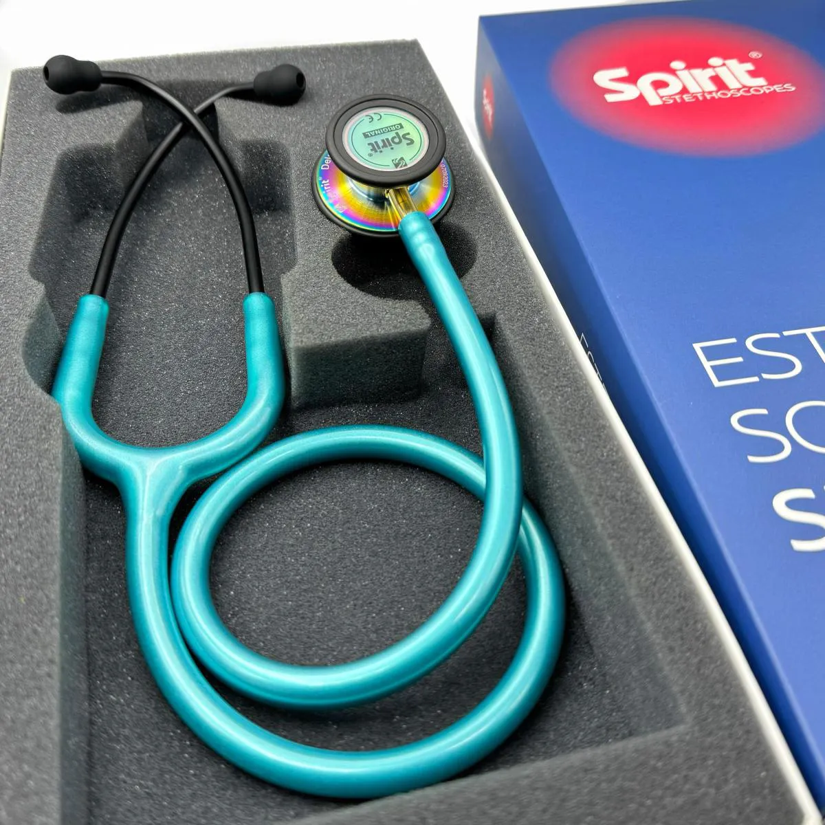 ESTETOSCóPIO SPIRIT MD III PRO ADULTO VERDE PEROLIZADO RAINBOW