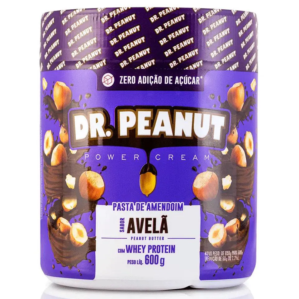 PASTA DE AMENDOIM PRO 600G COM WHEY PROTEIN - DR PEANUT - AV